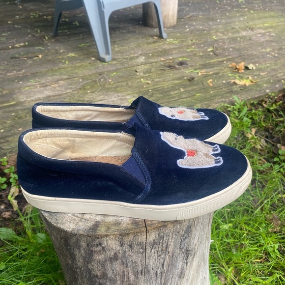 Soludos Velvet Llama Blue Slip On Sneaker Women’s‎ Size 10 - Picture 2 of 10